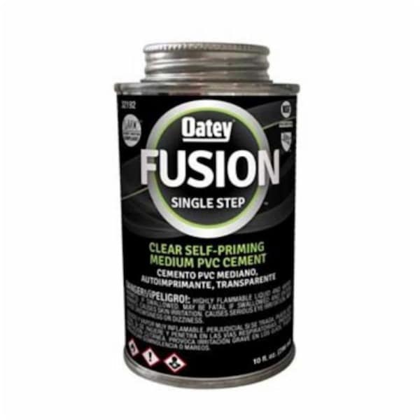 Oatey 10 oz Fusion Single Step Medium PVC Cement - Clear OA4976 - main